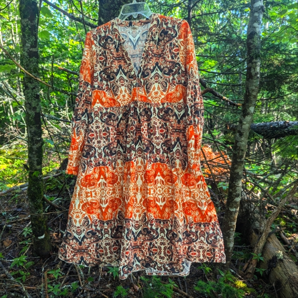 ANTHROPOLOGIE AGUA BENDITA Women's "Elayna" Dress, size PL